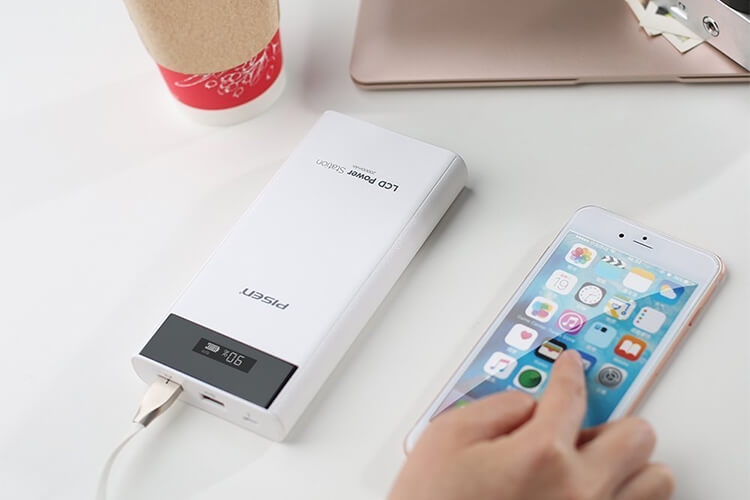 Pin Sạc Dự Phòng Pisen LCD Power Station 20000mAh Version 2 2