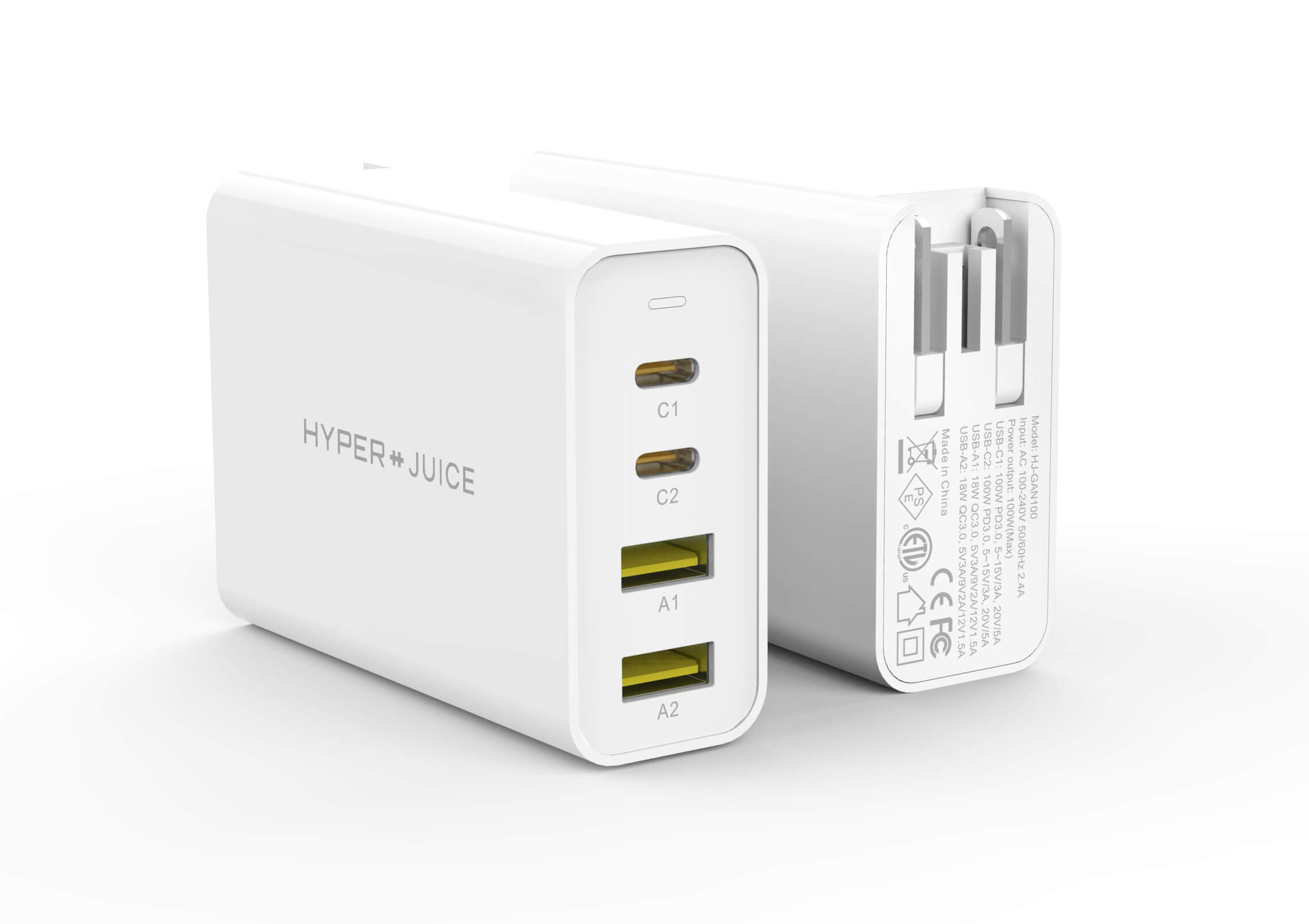 Sạc Đa Cổng HyperJuice GAN100 Charger 4 Ports 100W – HJ-GAN100
