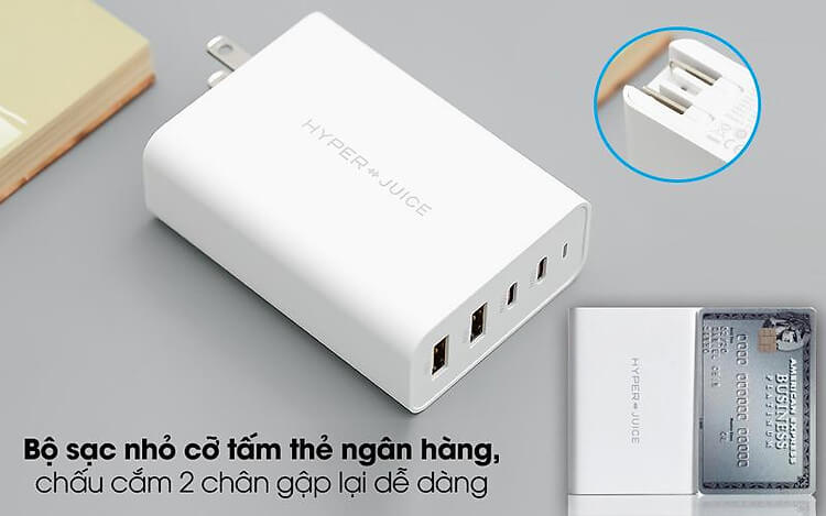 Sạc Đa Cổng HyperJuice GAN100 Charger 4 Ports 100W – HJ-GAN100