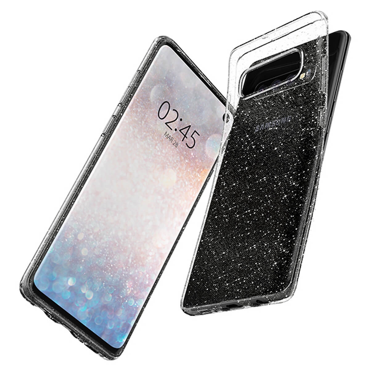 Ốp Lưng Spigen Galaxy S10 Case Liquid Crystal Glitter Crystal Quartz
