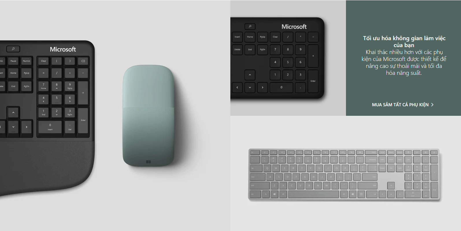 Bộ Bàn Phím, Chuột Bluetooth Microsoft 2