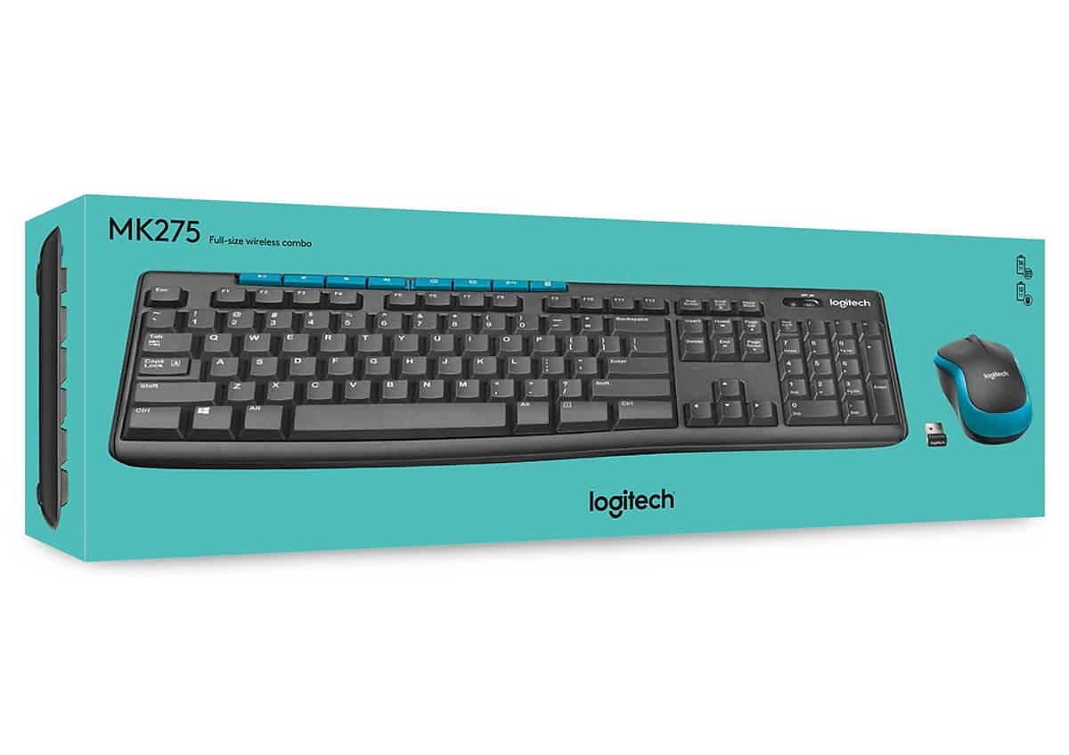 Bộ Bàn Phím Và Chuột Không Dây Logitech MK275