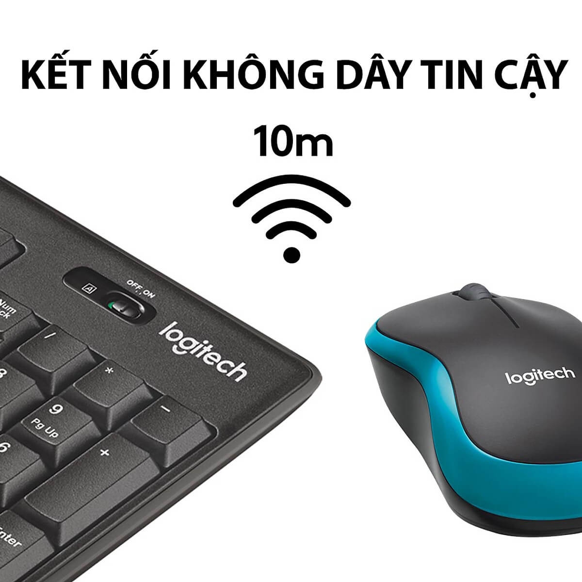 Bộ Bàn Phím Và Chuột Không Dây Logitech MK275 1