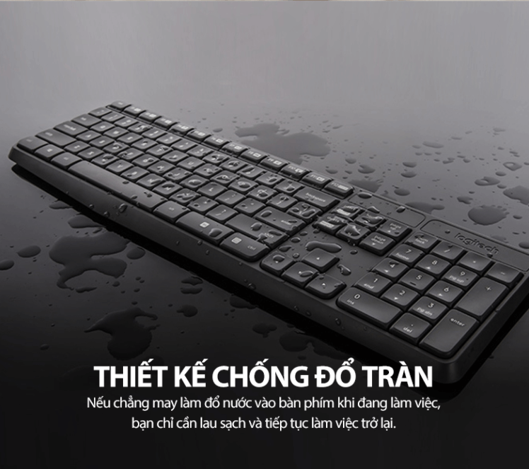 Bộ Bàn Phím Và Chuột Không Dây Logitech MK235 5