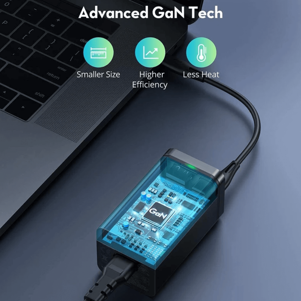 Củ Sạc Điện Thoại 2 Cổng USB-A và 2 Cổng Type-C PD 65W QC 3.0 RAVPower RP-PC136 3