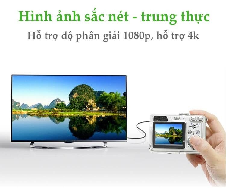 Cáp Chuyển Đổi Mini HDMI Đực Sang HDMI Cái Dài 25CM UGREEN 20137 2