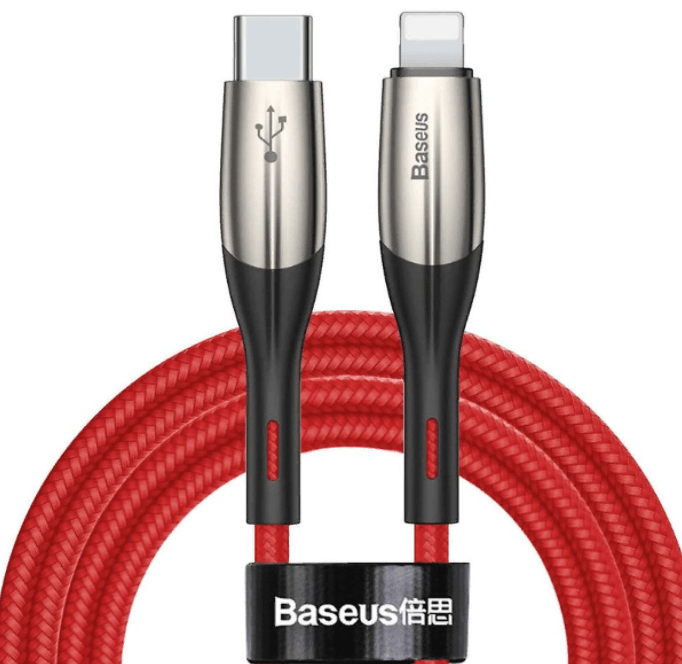 Cáp Sạc Nhanh Type-C To Lightning Baseus Horizontal Dây Dù Dài 2M