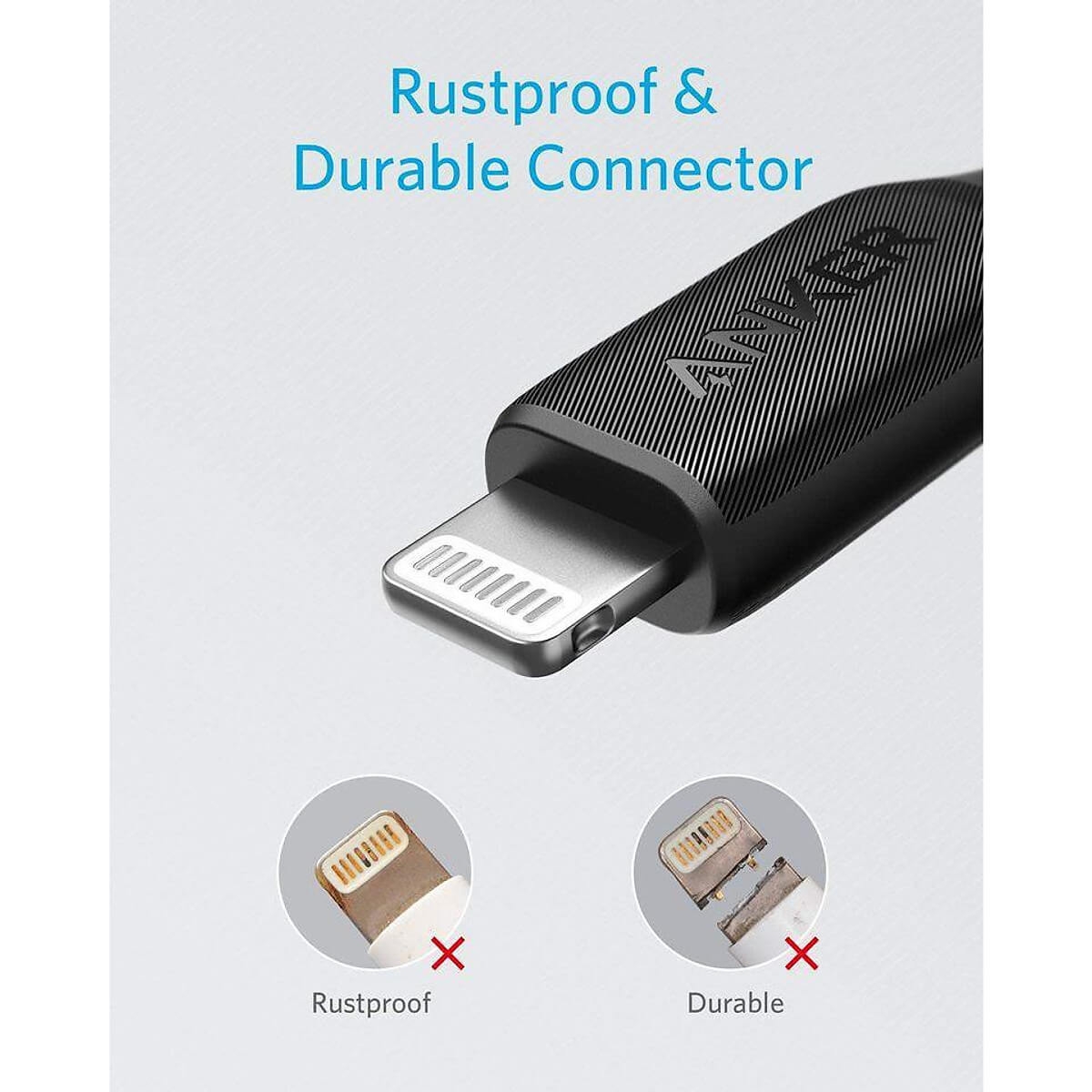 Dây Cáp Anker PowerLine III USB-C to Lightning, 0.9m - A8832 1