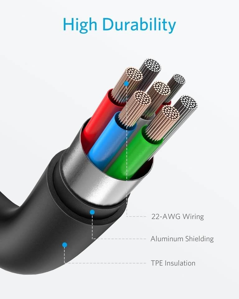 Dây Cáp Sạc USB - Type C To Lightning Chuẩn MFi Cho iPhone PowerLine II 1.8m - A8633 5