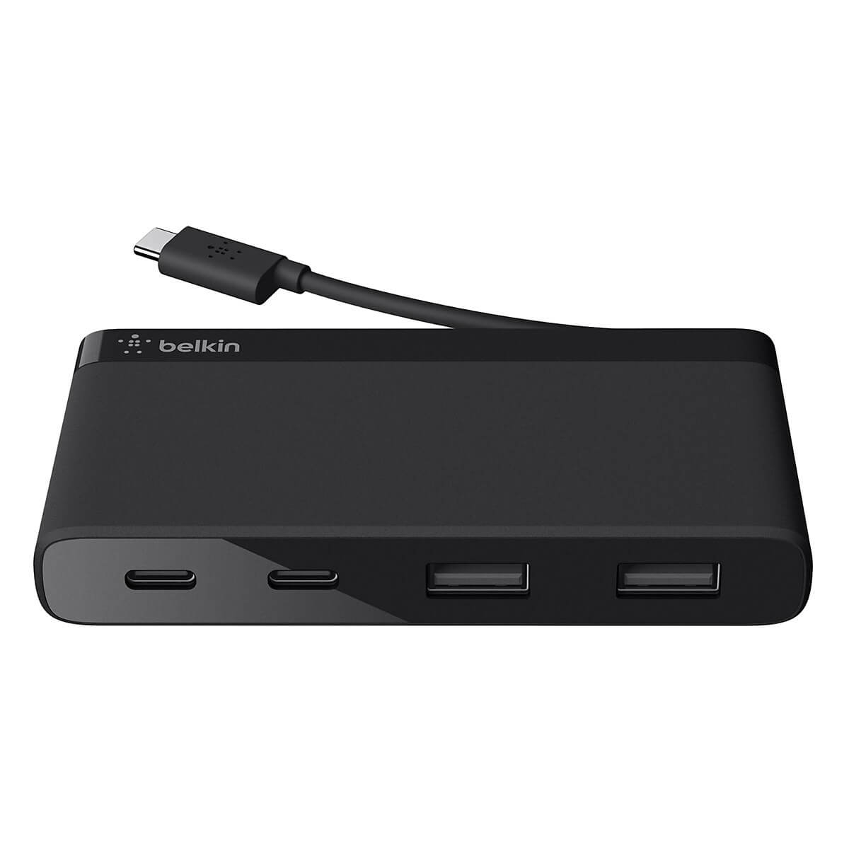 Hub USB-C 4 Cổng Gồm 2 Cổng USB-A Và 2 Cổng USB-C Belkin F4U090BTBLK - ĐÃ QUA SỬ DỤNG