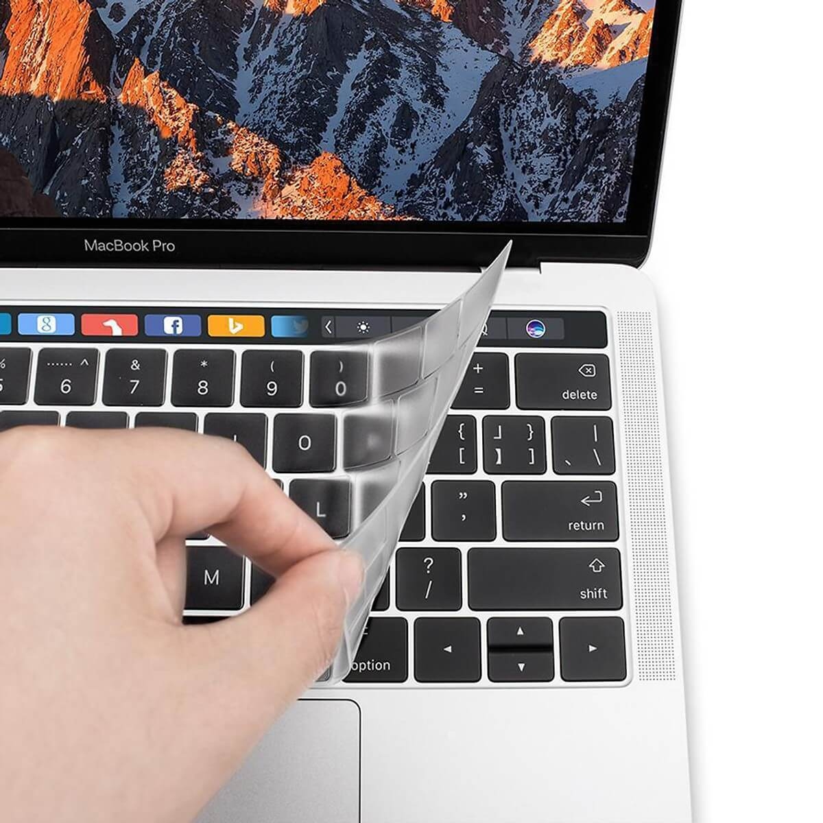 Phủ Bàn Phím Trong Suốt JCPAL Fitskin TPU Dành Cho MacBook