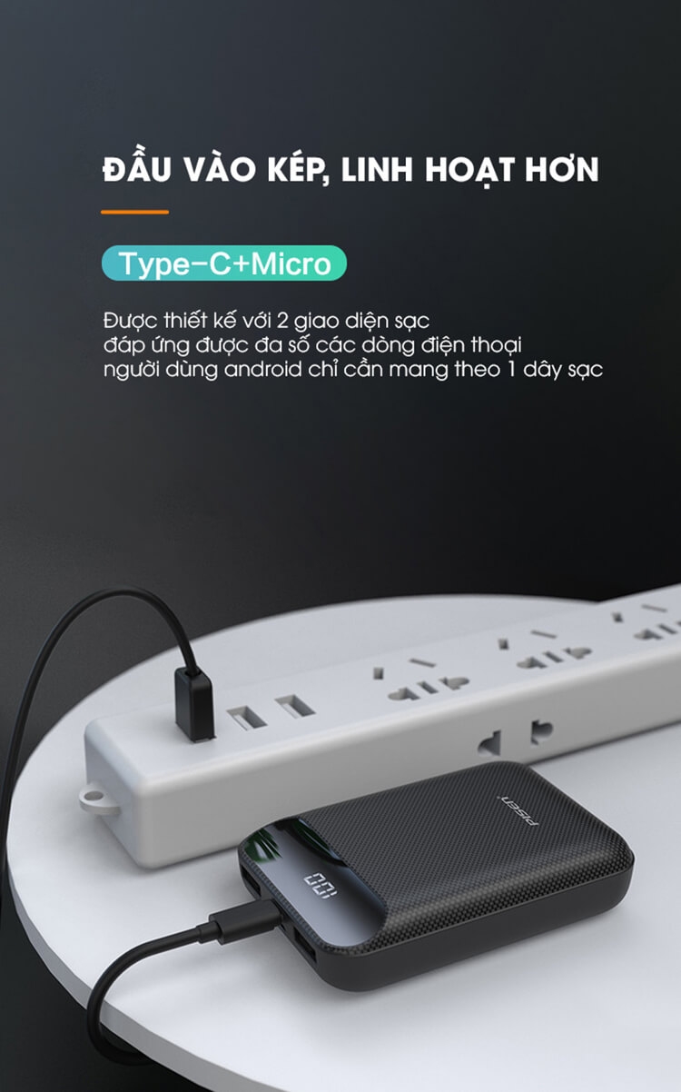 Sạc Dự Phòng Pisen PowerBox C10000 10000mAh 8