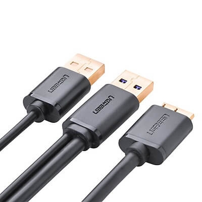 Cáp 3 Trong 1, 1 Đầu Micro Usb, 1 Đầu USB 3.0 + 1 USB 2.0 Ugreen 10382