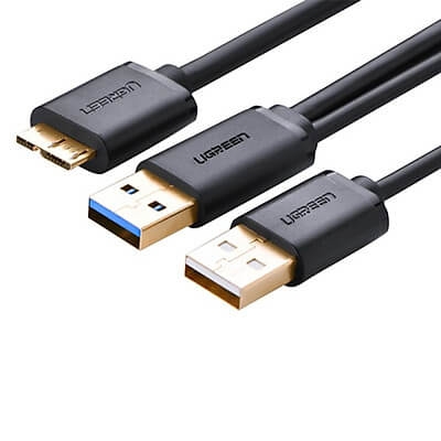 Cáp 3 Trong 1, 1 Đầu Micro Usb, 1 Đầu USB 3.0 + 1 USB 2.0 Ugreen 10382