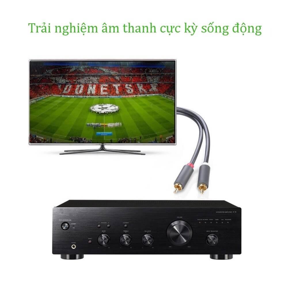 Cáp Audio 2 Đầu RCA Dài 1.5m UGREEN AV104 10517 2