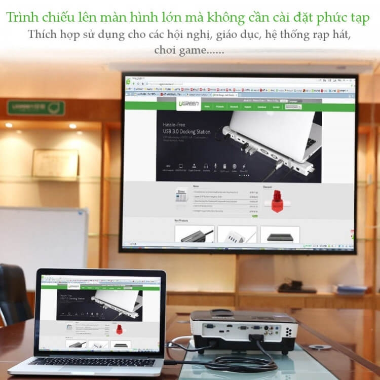 Cáp Chuyển Đổi HDMI Sang DVI-D (24+1) Dài 5M UGREEN HD106 10137 4