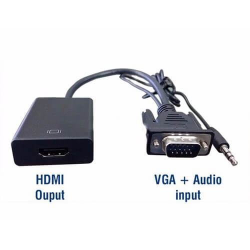 Cáp Tín Hiệu Chuyển Đổi VGA sang HDMI Có Audio Sheelteck