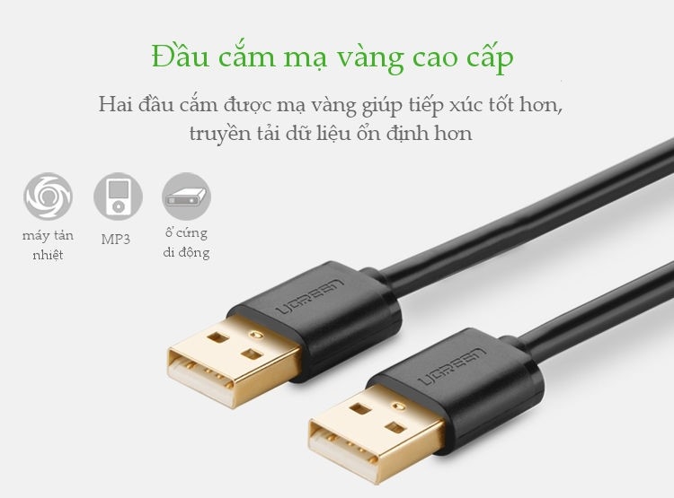 Cáp USB 2.0 Ugreen 10308 (0.5m) 2