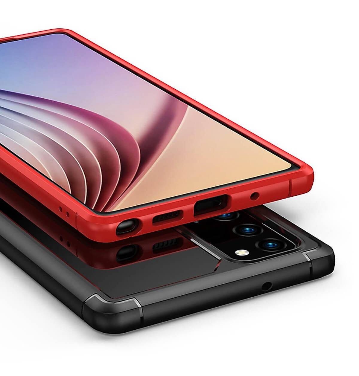 Ốp Lưng Viền Màu Lưng Trong Cao Cấp Dành Cho Samsung Galaxy Note 20, Note 20 Ultra