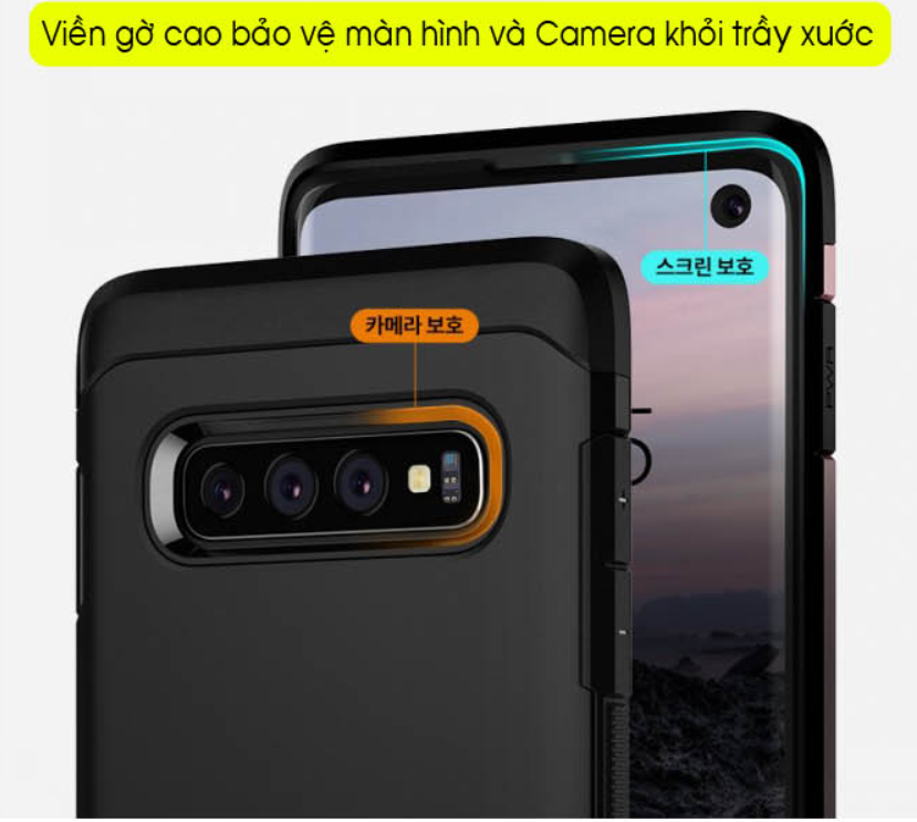 Ốp lưng Samsung Galaxy S10 Plus SPIGEN Tough Armor 3