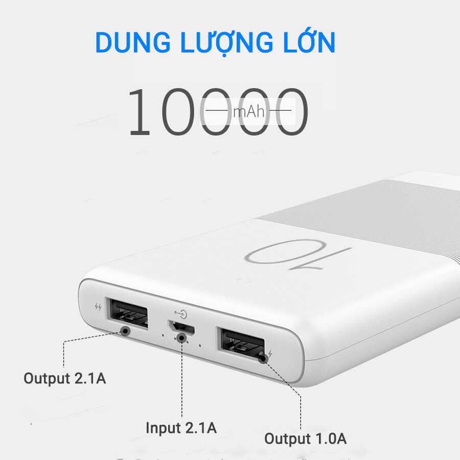pin sạc dự phòng 10000mah Candy G80