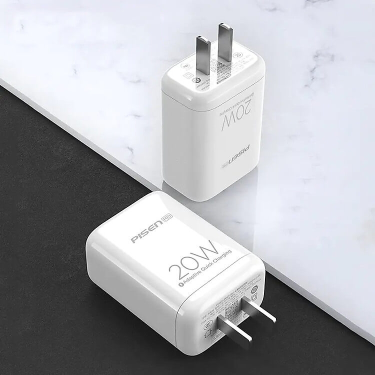 Sạc Điện Thoại PISEN Pro Dual Port QP 20W (QC, PD 20W) for iPhone 12, TS-C119(QP)