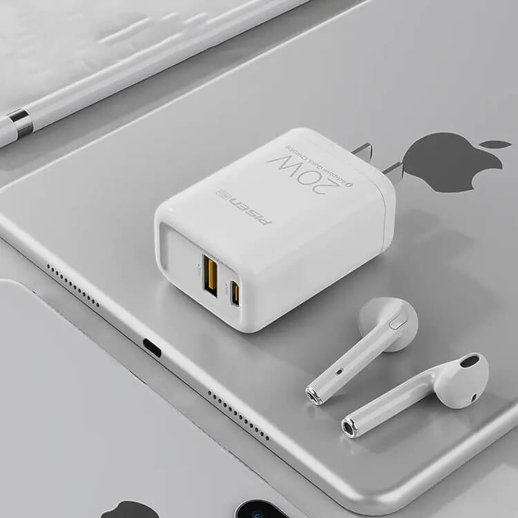 Sạc Điện Thoại PISEN Pro Dual Port QP 20W (QC, PD 20W) for iPhone 12, TS-C119(QP) 2