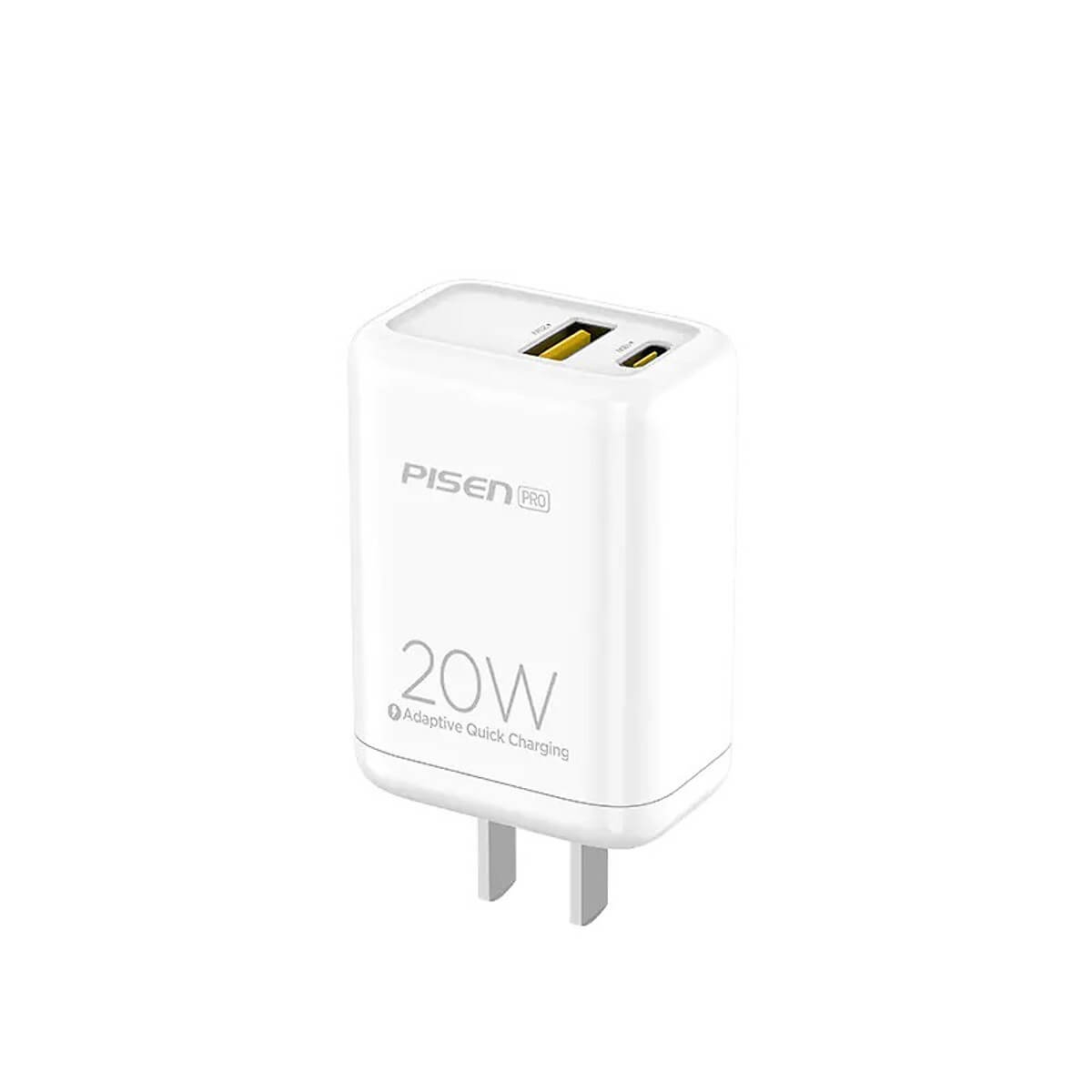 Sạc Điện Thoại PISEN Pro Dual Port QP 20W (QC, PD 20W) For iPhone 12, TS-C119(QP)