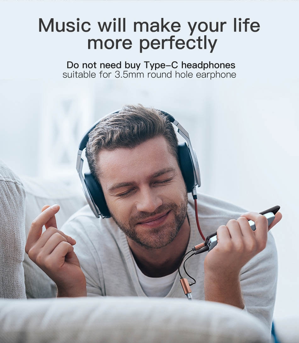 Đầu Chuyển Đổi Baseus CALL40 (Type C sang Audio 3.5mm) 1