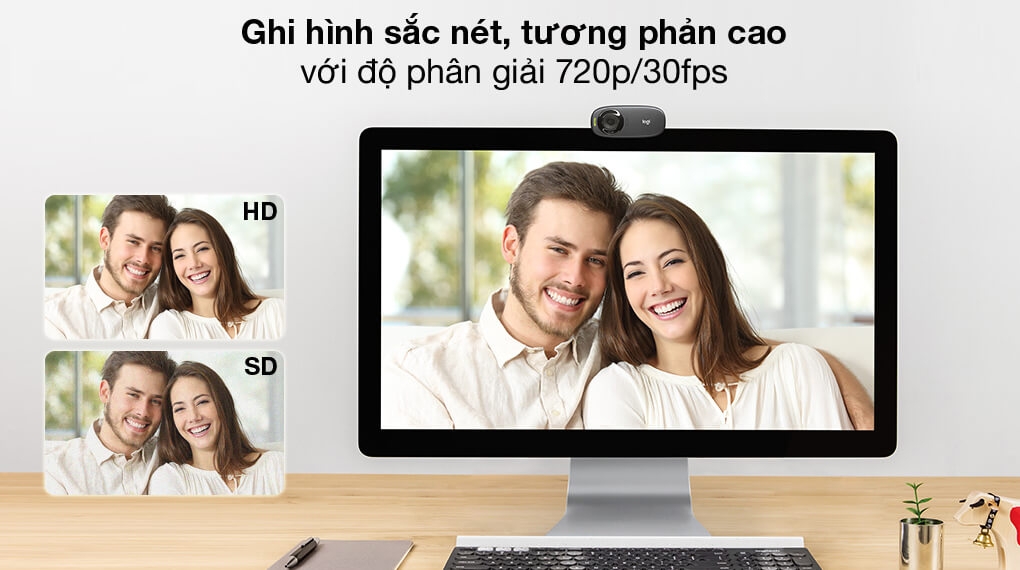 Webcam Chat Trực Tuyến HD720P Logitech C310 2