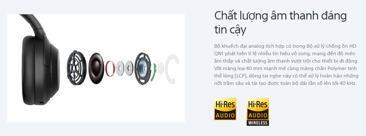 Tai Nghe Bluetooth Chụp Tai Sony WH-1000XM4 Hi-Res Noise Canceling - New Seal 5