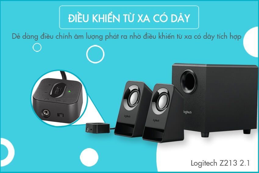 Loa Vi Tính Logitech Z213 2.1 14W 3