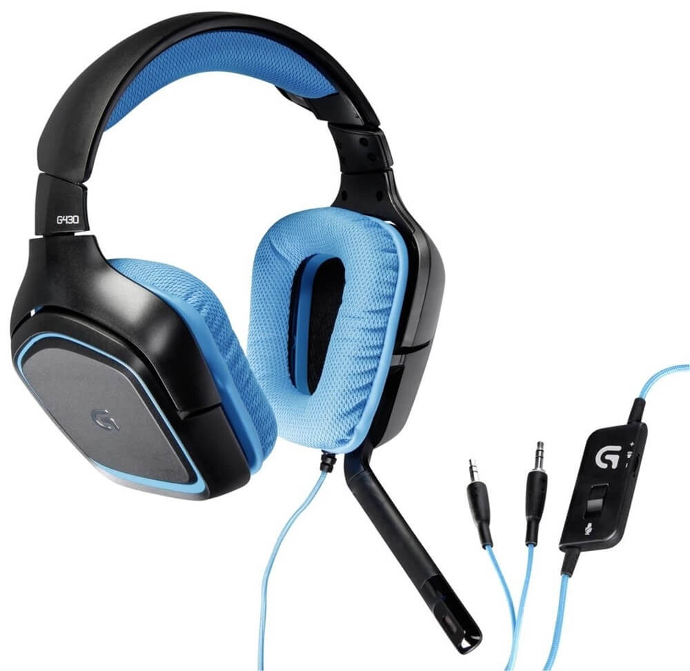 Tai Nghe Chụp Tai Gaming Logitech G430 7.1 Surround - Không Hộp