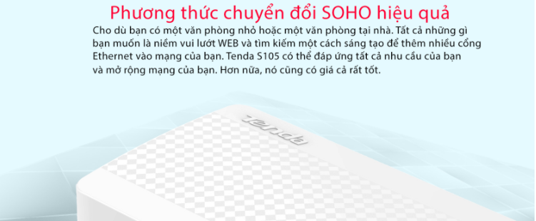 Switch Tenda S105 5 Cổng 10/100Mbps 1