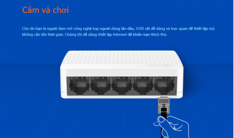 Switch Tenda S105 5 Cổng 10/100Mbps 2