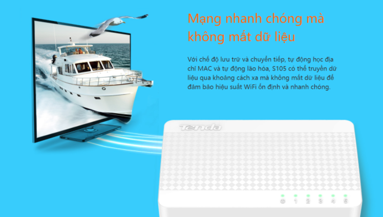 Switch Tenda S105 5 Cổng 10/100Mbps 3