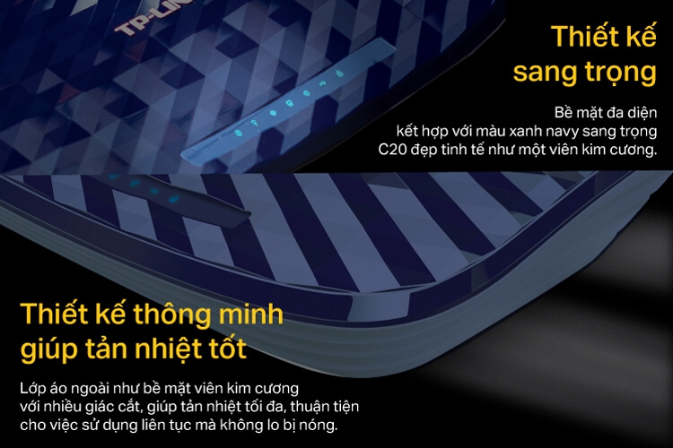 TP-Link Archer C20 - Router Băng Tần Kép Không Dây AC750
