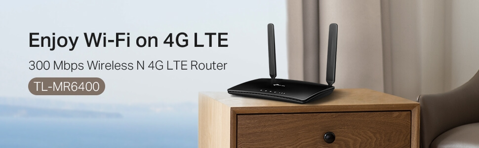 Bộ Phát Wifi Router 4G LTE 300Mbps TP-Link TL-MR6400 1