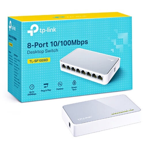 TP-Link TL-SF1008D - Bộ Chia Tín Hiệu Để Bàn 8 cổng 10/100Mbps