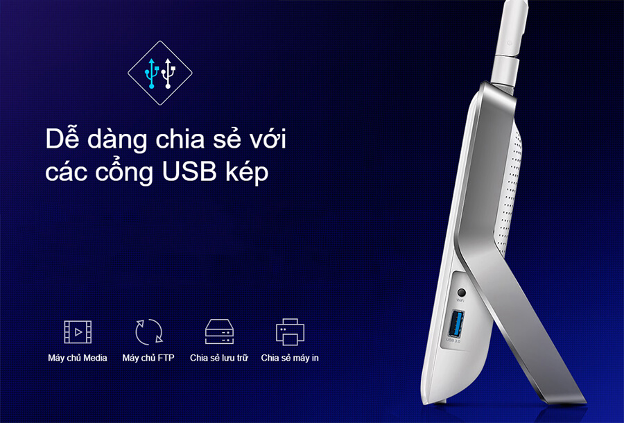 Router Wi-Fi Băng Tần Kép AC1900 TP-Link Archer C9