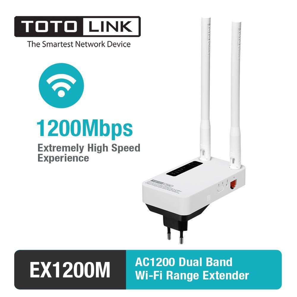 Thiết Bị Mở Rộng Sóng Wifi Băng Tần Kép AC1200 TotoLink EX1200M