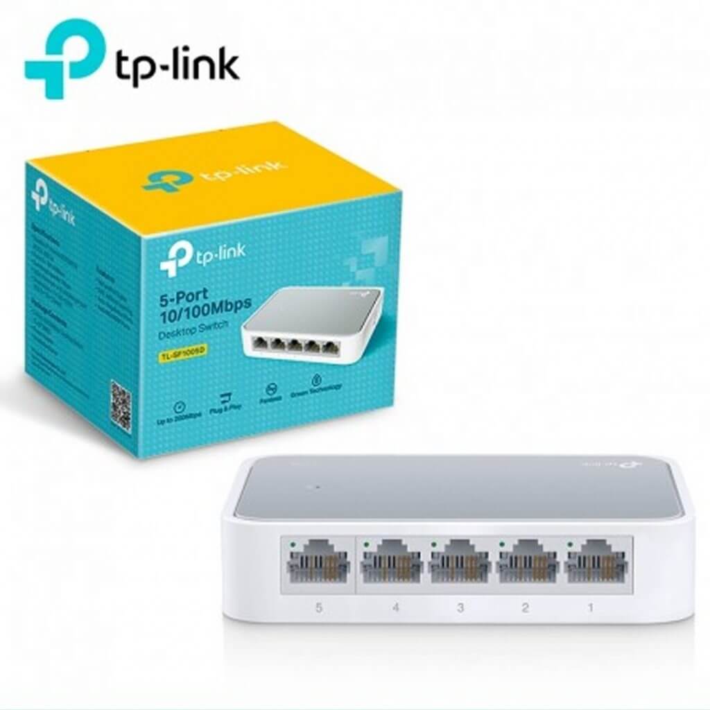 TP-Link TL-SF1005D - Bộ Chia Tín Hiệu Để Bàn 5 Cổng 10/100Mbps